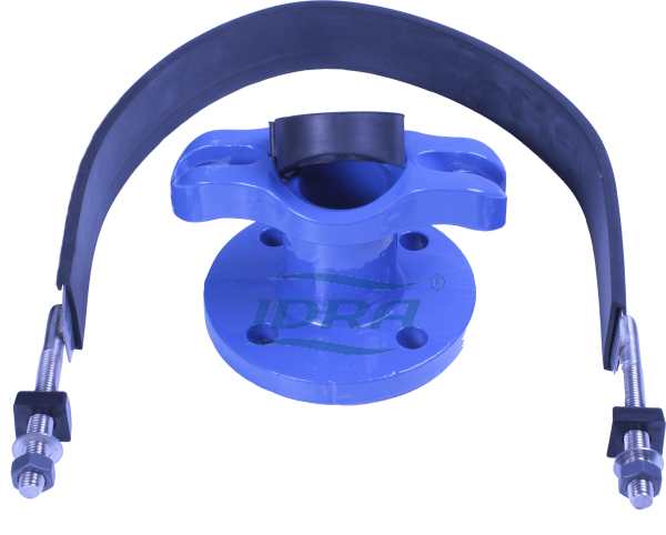 картинка Хомутовый отвод фланцевый (седелка) IDRA FS DN 300 (315- 326) х80 РУ 10 от интернет-магазина «Акваника»