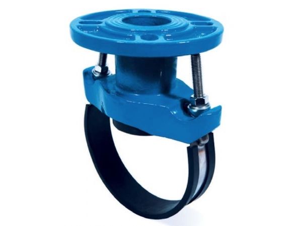 картинка Хомутовый отвод фланцевый (седелка) IGE RAPIDO FL DN 250 (260-305) х50 (1 обойма) от интернет-магазина «Акваника»