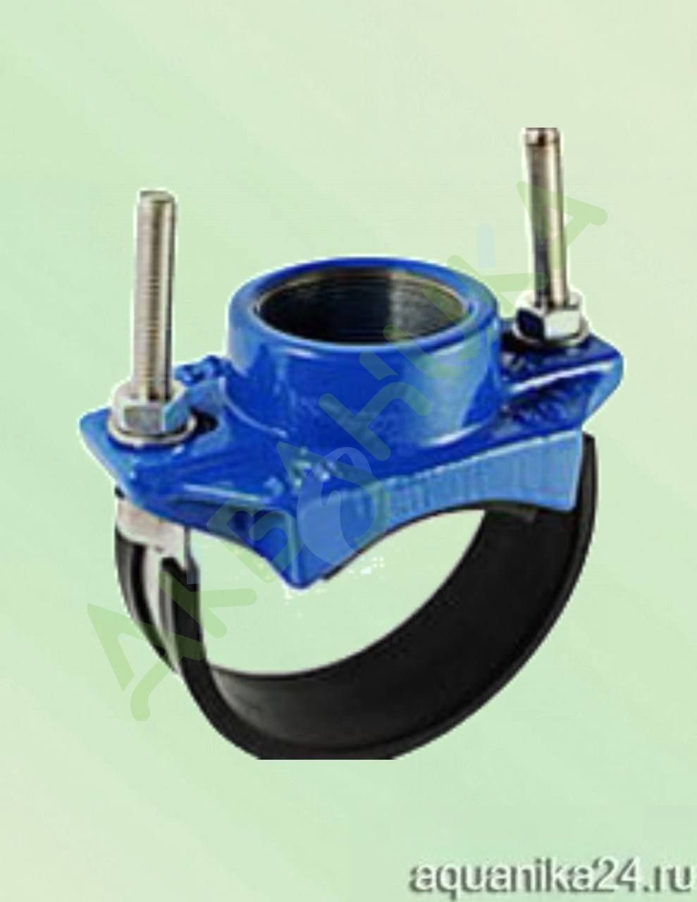 RUTEMPO Хомутовый отвод резбовой (седелка) DN 400 (400-455)х2" РУ 10